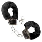 Esposas Metalicas Recubiertas en Peluche Negro. - Imagen 2