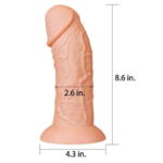 Consolador Realistico 24 cm. Curvo Lovetoy. - Imagen 3