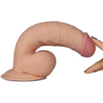 Vibrador Realista 20 cm. Multivelocidad con Testículos y Base de Succión Lovetoy. - Imagen 4