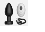 Mini Plug Anal 9 cm. - Recargable Con Control Remoto - Negro - Imagen 7