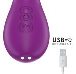 Vibrador 25.cm.Multifuncion Recargable 7 Funciones Con Lengua Oscilante Y Succionador Morado. - Imagen 5