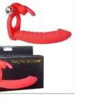 Anillo Trinity Fun Evil Doble Estimulacion 14.5 cm. Rojo