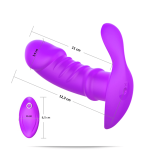Vibrador y Estimulador Femenino Control Remoto. Rosa. - Imagen 3