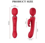 Vibrador Doble Funcion 24.5 cm. -Peter The Greate- Morado. - Imagen 5