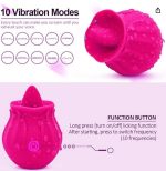 Vibrador Touch Of Happiness 6.5 cm. En forma de Rosa - Rojo - Imagen 4