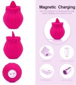 Vibrador Touch Of Happiness 6.5 cm. En forma de Rosa - Rojo - Imagen 5
