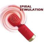 Mini Estimulador 9.0 cm. de Silicona Wand Ultra Potente 10X - Rojo.