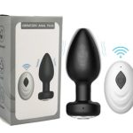 Mini Plug Anal 9 cm. - Recargable Con Control Remoto - Negro