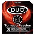 Condón Duo Tornado Passion * 3 Unidades.