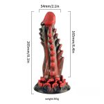 Consolador Cocodrilo Extremo 20.5 cm. Negro/Blanco. - Imagen 3