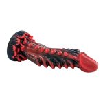 Consolador Cocodrilo Extremo 20.5 cm. Rojo/Negro. - Imagen 8