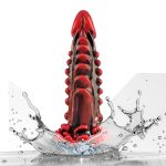 Consolador Cocodrilo Extremo 20.5 cm. Rojo/Negro. - Imagen 9