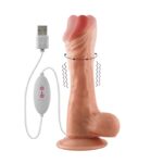 Vibrador Realista 20 cm. Piel. - Usb - Imagen 6
