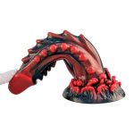 Consolador Cocodrilo Extremo 20.5 cm. Rojo/Negro. - Imagen 5