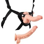 Arnés 24.0 cm. Con Dildo Realistico y Testiculos Piel.