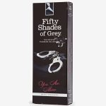 Esposas Metalicas Plateadas -FIFTY SHADES YOU ARE MINE-