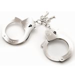 Esposas Metalicas Plateadas -FIFTY SHADES YOU ARE MINE- - Imagen 2