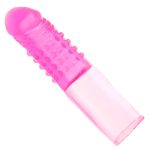 Extensión de Pene en Silicona con Punticos Estimulantes. Rosa.
