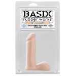 Consolador 15 cm. Basix con Testículos Piel.