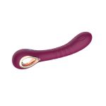 Vibrador 18 cm. Recargable Siliconado 10 Velocidades. Golpeteo - Purpura. - Imagen 8