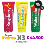3 Lubricantes Mini Personal ID Frutopia 12 ml. Sabor Surtido.