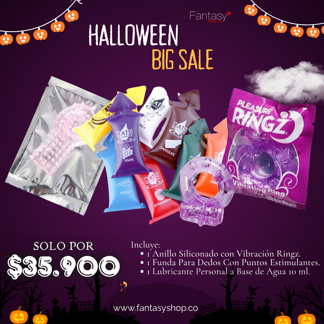 Banner promocion boletos aereos halloween anaranjado (1920 x 730 mm) (Post de Instagram) Kit Relajante y Seductor 2. - Imagen 1