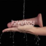 Vibrador Recargable Realista 20 cm. Doble Capa y Base de Succión Lovetoy. - Imagen 13