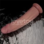 Vibrador Recargable Realista 26 cm. Doble Capa y Base de Succión Lovetoy. - Imagen 15