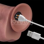 Vibrador Recargable Realista 30 cm. Doble Capa con Testículos y Base de Succión Lovetoy. - Imagen 12
