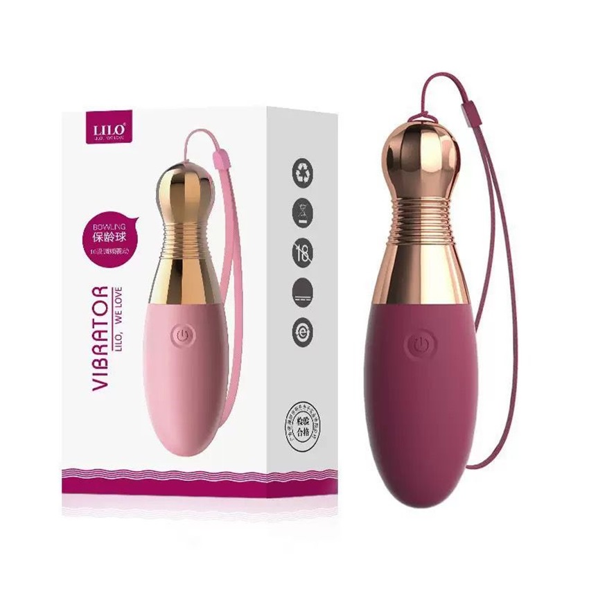 A2229-1 Huevo Vibrador Recargable 12 cm. con Golpeteo - Lilo - Rosa - Imagen 1