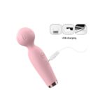 Masajeador Hitachi 15 cm. Recargable Tipo Microfono Rosado. - Imagen 4