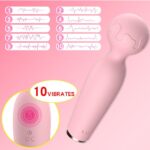 Masajeador Hitachi 15 cm. Recargable Tipo Microfono Rosado. - Imagen 2