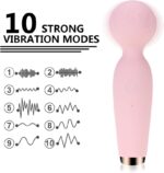 Masajeador Hitachi 15 cm. Recargable Tipo Microfono Rosado. - Imagen 5