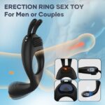 Anillo Vibrador con Estimulador Recargable Control APP.