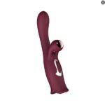 Vibrador Conejo Triple Estimulador con Movimiento Bocal - Rojo Purpura. - Imagen 2