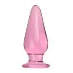 Plug Anal Mediano en Cristal. Rosa.