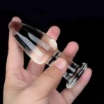 Plug Anal Mediano en Cristal. Transparente. - Imagen 2