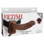 Arnés Strap-On 9 Pulgadas con Bolas Brown – Fantasy Series