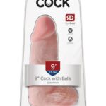 Dildo Realista 9 Pulgadas con Bolas Flesh – King Cock Chubby