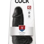 Dildo Realista 9 Pulgadas con Bolas Black – King Cock Chubby