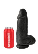 Dildo Realista 9 Pulgadas con Bolas Black – King Cock Chubby - Imagen 3